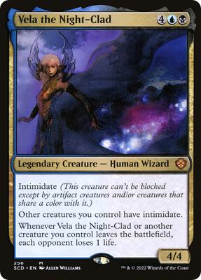 Vela the Night-Clad card from Starter Commander Decks