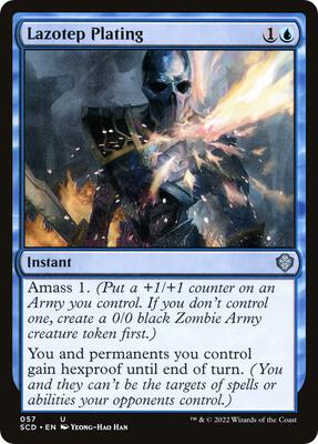 Lazotep Plating card from Starter Commander Decks
