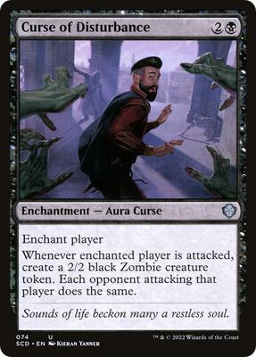 Curse of Disturbance card from Starter Commander Decks