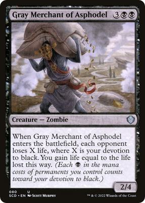Gray Merchant of Asphodel card from Starter Commander Decks