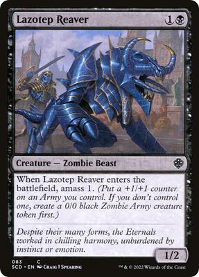 Lazotep Reaver card from Starter Commander Decks