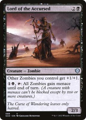 Lord of the Accursed card from Starter Commander Decks