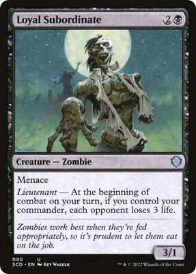 Loyal Subordinate card from Starter Commander Decks