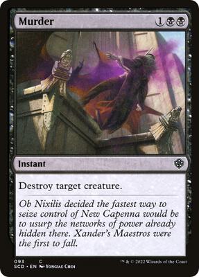 Murder card from Starter Commander Decks