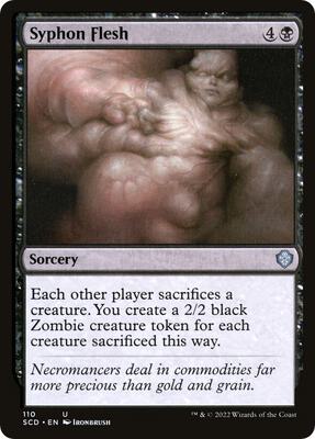 Syphon Flesh card from Starter Commander Decks
