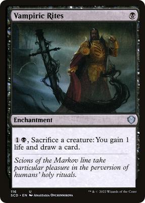 Vampiric Rites card from Starter Commander Decks