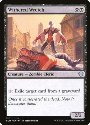 Withered Wretch card from Starter Commander Decks