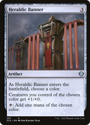 Heraldic Banner card from Starter Commander Decks