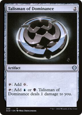 Talisman of Dominance card from Starter Commander Decks
