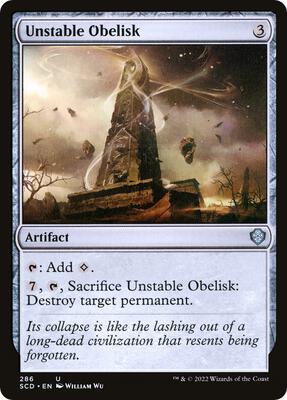 Unstable Obelisk card from Starter Commander Decks