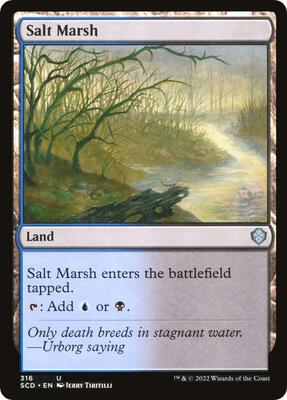 Salt Marsh card from Starter Commander Decks