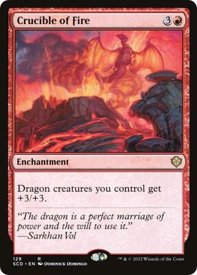 Crucible of Fire card from Starter Commander Decks
