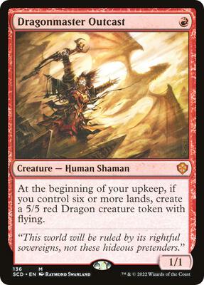 Dragonmaster Outcast card from Starter Commander Decks