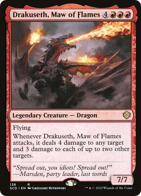 Drakuseth, Maw of Flames card from Starter Commander Decks