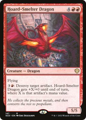 Hoard-Smelter Dragon card from Starter Commander Decks