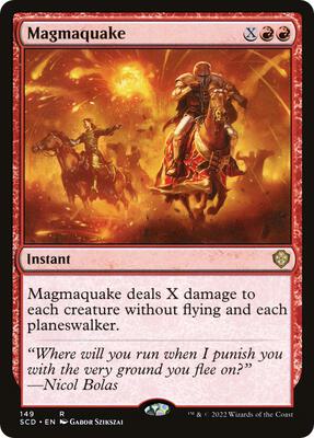Magmaquake card from Starter Commander Decks