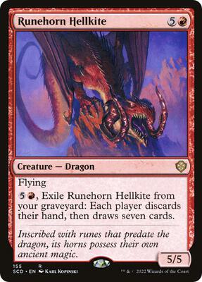 Runehorn Hellkite card from Starter Commander Decks