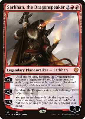 Sarkhan, the Dragonspeaker card from Starter Commander Decks