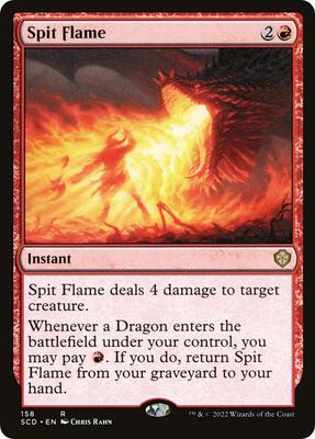 Spit Flame card from Starter Commander Decks