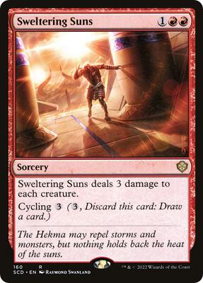 Sweltering Suns card from Starter Commander Decks