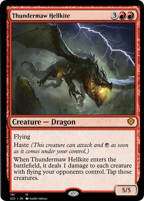 Thundermaw Hellkite card from Starter Commander Decks