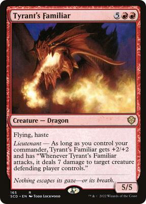 Tyrant's Familiar card from Starter Commander Decks