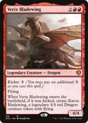 Verix Bladewing card from Starter Commander Decks