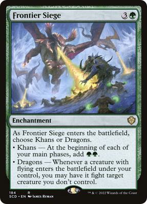 Frontier Siege card from Starter Commander Decks