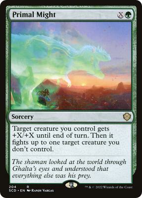 Primal Might card from Starter Commander Decks