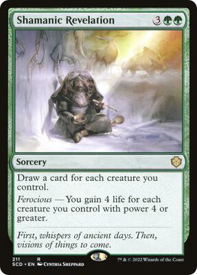 Shamanic Revelation card from Starter Commander Decks