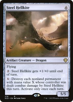 Steel Hellkite card from Starter Commander Decks