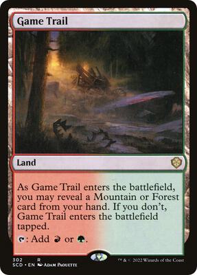 Game Trail card from Starter Commander Decks