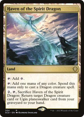 Haven of the Spirit Dragon card from Starter Commander Decks