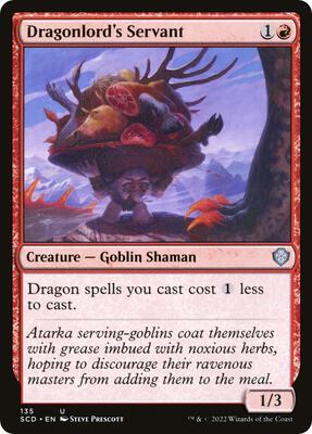 Dragonlord's Servant card from Starter Commander Decks
