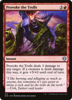 Provoke the Trolls card from Starter Commander Decks