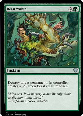 Beast Within card from Starter Commander Decks