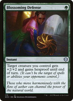 Blossoming Defense card from Starter Commander Decks