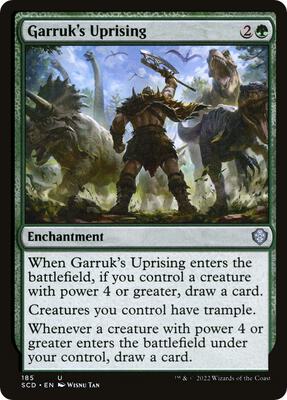 Garruk's Uprising card from Starter Commander Decks