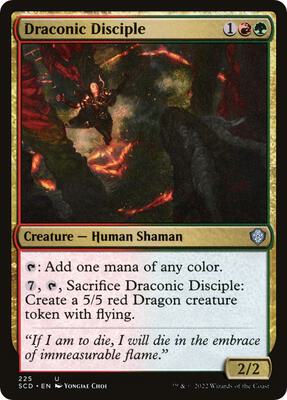Draconic Disciple card from Starter Commander Decks