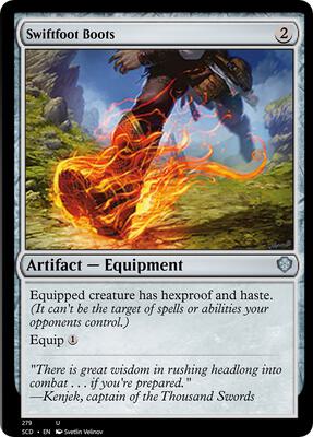 Swiftfoot Boots card from Starter Commander Decks