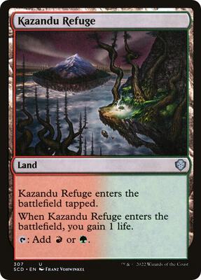 Kazandu Refuge card from Starter Commander Decks