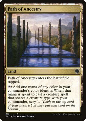 Path of Ancestry card from Starter Commander Decks