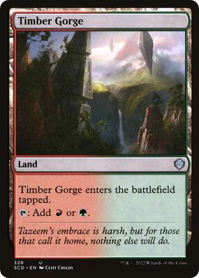 Timber Gorge card from Starter Commander Decks