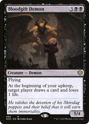 Bloodgift Demon card from Starter Commander Decks