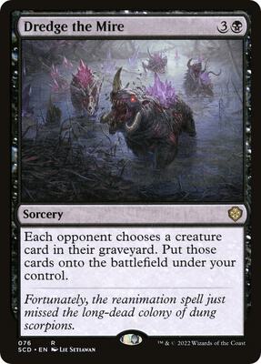 Dredge the Mire card from Starter Commander Decks