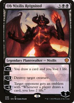 Ob Nixilis Reignited card from Starter Commander Decks