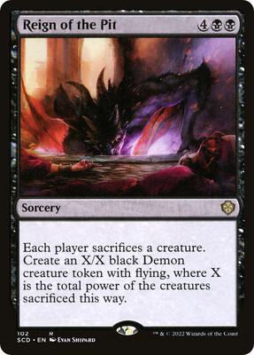 Reign of the Pit card from Starter Commander Decks