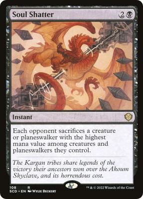 Soul Shatter card from Starter Commander Decks