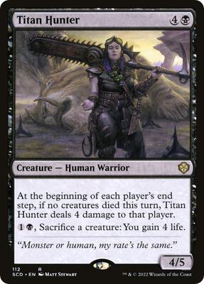Titan Hunter card from Starter Commander Decks