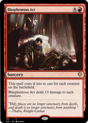 Blasphemous Act card from Starter Commander Decks